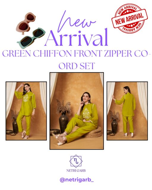 Effortless elegance, redefined ✨
Our Green Chiffon Co-ord Set is designed for women who love comfort with a touch of statement style. Featuring a front zipper detail and soft balloon sleeves, this co-ord blends modern silhouettes with graceful flow — perfect for day outings or relaxed festive moments.

💚 Lightweight chiffon fabric
💚 Front zipper for a chic finish
💚 Statement balloon sleeves
💚 Easy, elegant & versatile

Available in sizes M, L, XL & 2XL

🛍️ Shop now:
https://netrigarb.com/product/green-cotton-front-zipper-co-ord-set/

📲 WhatsApp us to order: 9056920701

Style it your way. Wear it the NETRI GARB way ✨

#NetriGarb #WearNG #ChiffonCoordSet #EffortlessStyle #ModernEthnic EverydayElegance CoordSetLove ComfortWithStyle